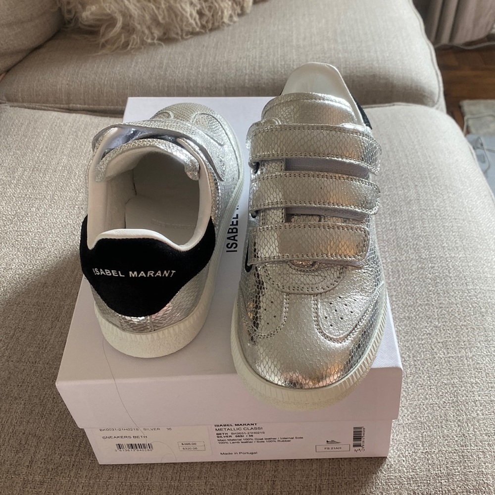 NWT Isabel Marant Metallic Beth Sneaker